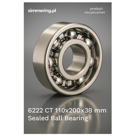 6222 CT 110×200×38 mm Sealed Ball Bearing