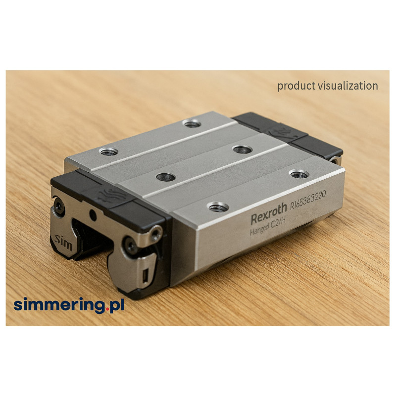 Bosch Rexroth R165382320 Flanged Ball Runner Block – 20 mm, C2/H Precision