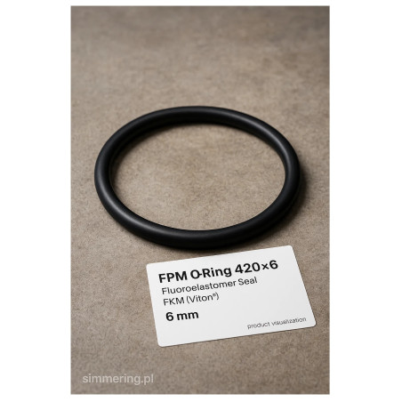 Oring FPM 420×6 – O‑Ring fluorowy FKM/Viton® 80 ShA