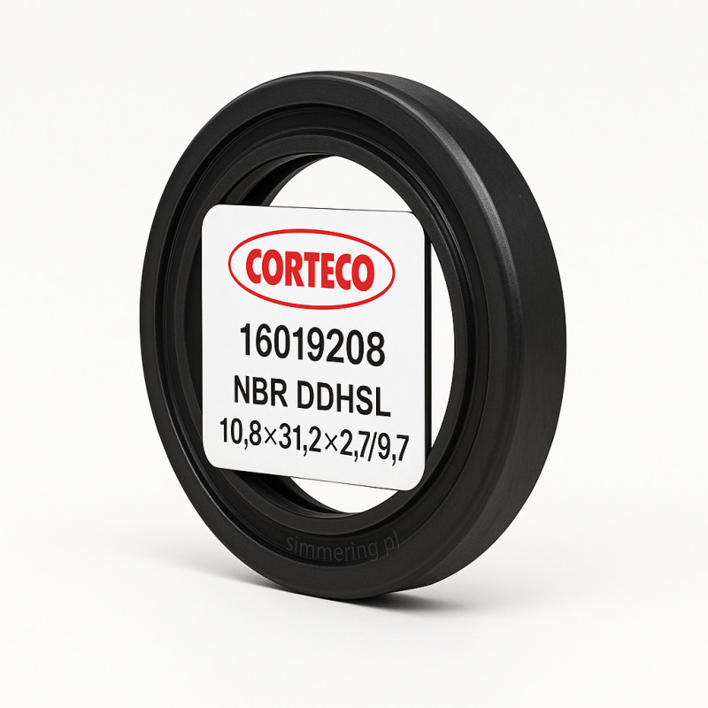 CORTECO 16019208 NBR DDHSL 10.8×31.2×2.7/9.7 Rotary Shaft Oil Seal