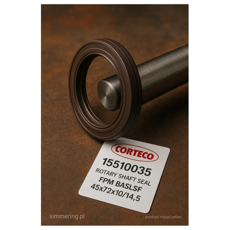 Uszczelniacz CORTECO 15510035 FPM BASLSF Simmerring 45x72x10/14,5