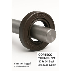 CORTECO 19026795 NBR SCJY | Uszczelniacz wałka Ø24×37,5×8,5 mm