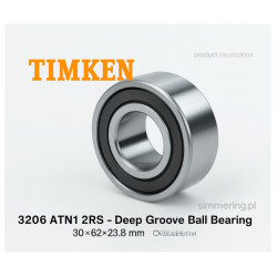 TIMKEN 3206 ATN1 2RS Insert Ball Bearing – Sealed 30×62×23.8 mm
