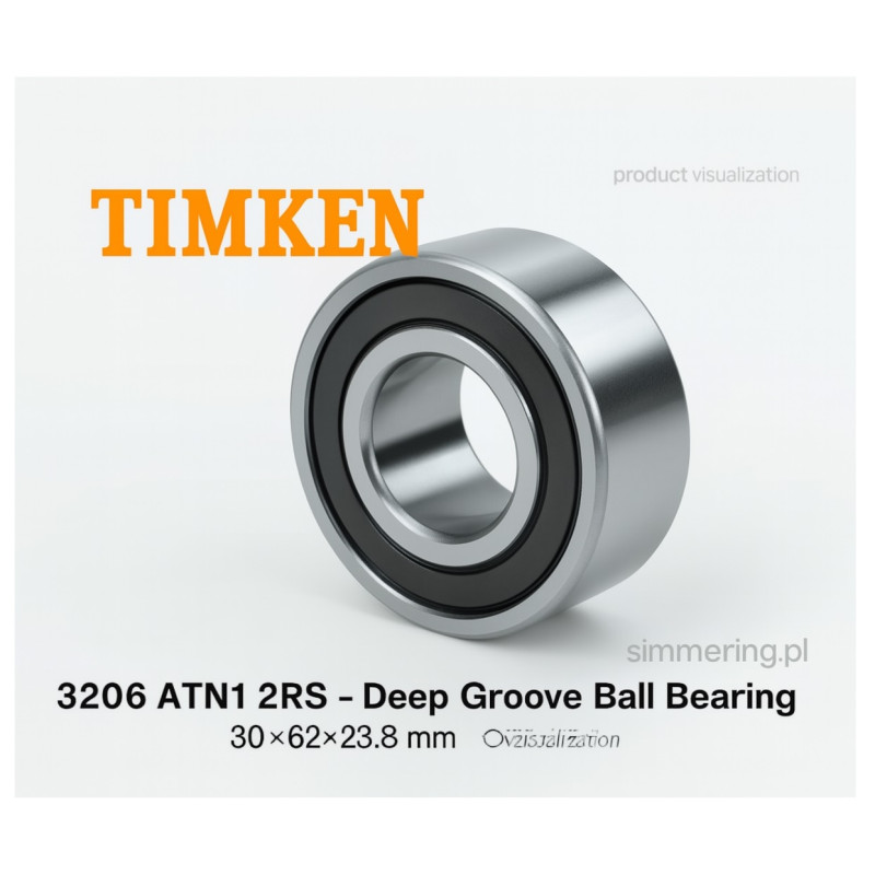 TIMKEN 3206 ATN1 2RS Insert Ball Bearing – Sealed 30×62×23.8 mm
