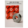 FAG 6211 ZZ C3 Deep Groove Ball Bearing 55x100x21 mm – Double Metal Shields