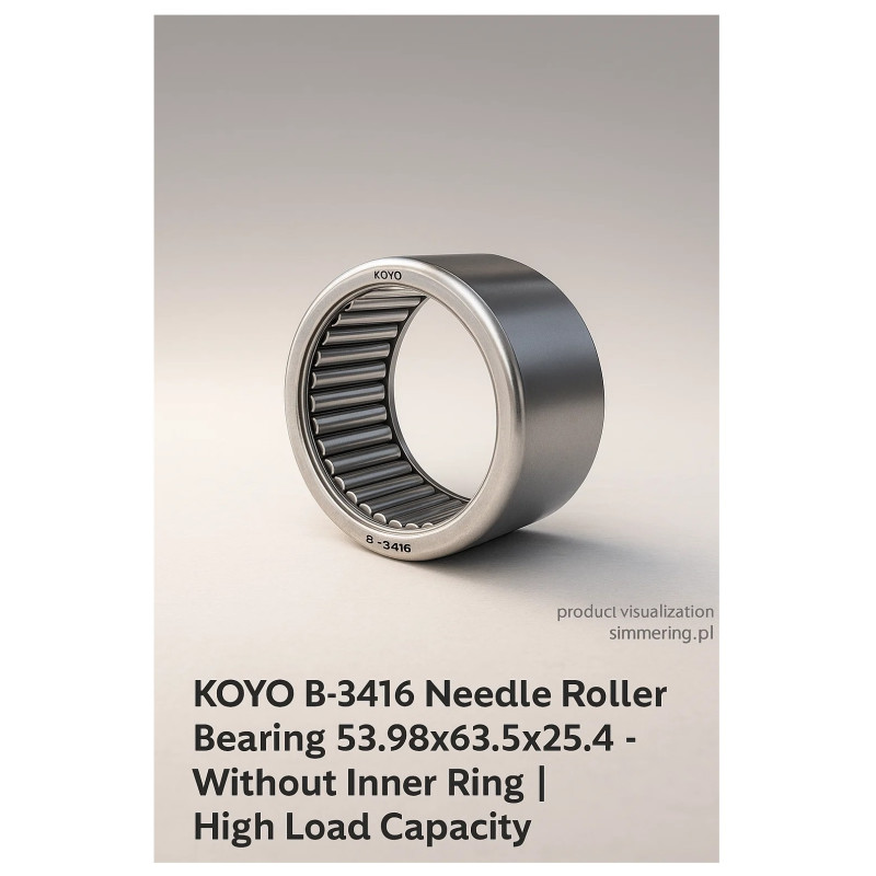 KOYO B-3416 Needle Roller Bearing 53.98x63.5x25.4 – Without Inner Ring | High Load Capacity
