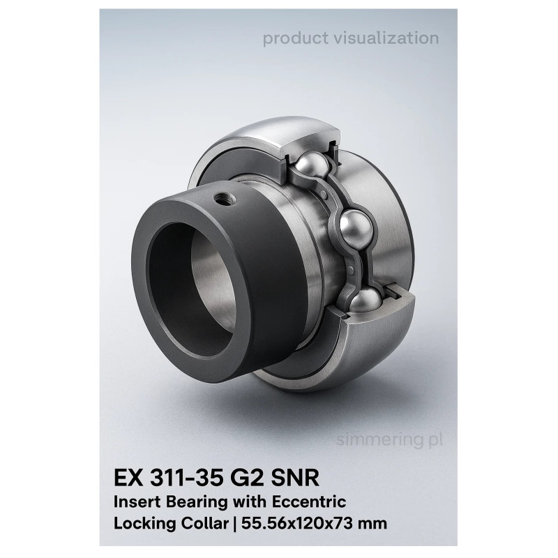 EX 311-35 G2 SNR Insert Bearing with Eccentric Locking Collar | 55.56x120x73 mm