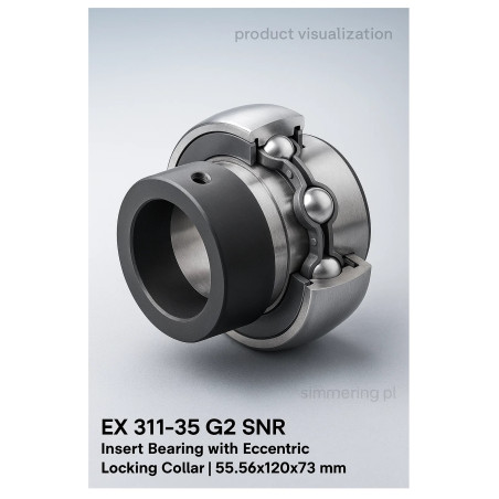 EX 311-35 G2 SNR Insert Bearing with Eccentric Locking Collar | 55.56x120x73 mm