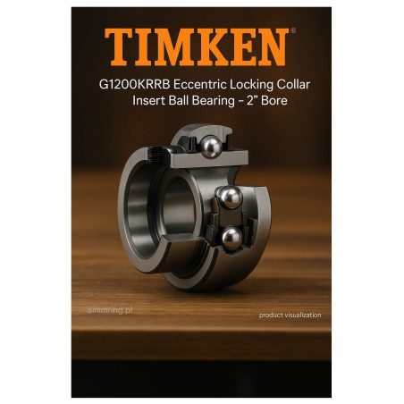 Łożysko kulkowe samonastawne G1200KRRB z pierścieniem mimośrodowym – TIMKEN