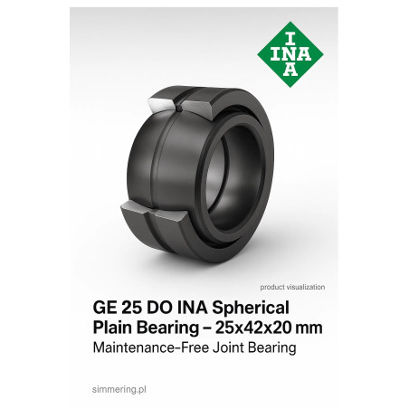 GE 25 DO INA Spherical Plain Bearing – 25x42x20 mm | Maintenance-Free Joint Bearing