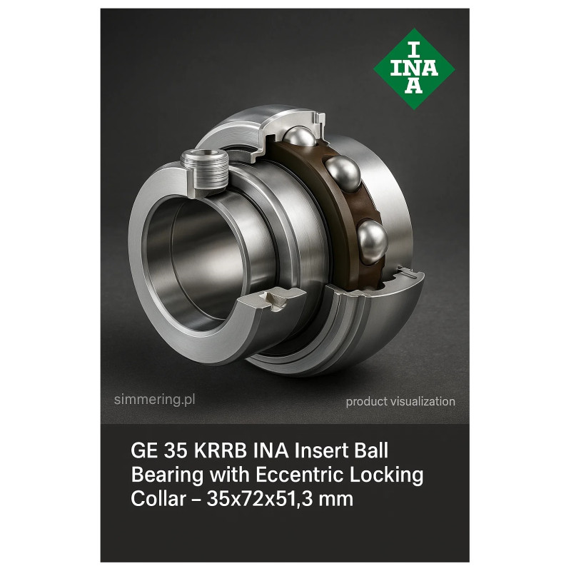 GE 35 KRRB INA Insert Ball Bearing with Eccentric Locking Collar – 35x72x51.3 mm
