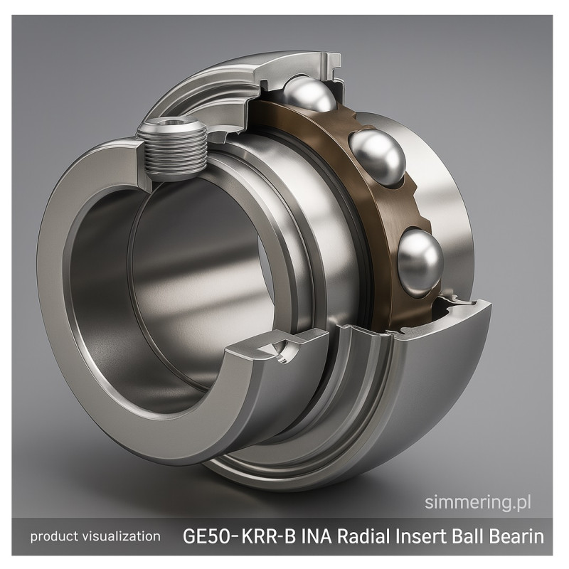 GE50 KRRB INA Radial Insert Ball Bearing 50×90×62.8 mm