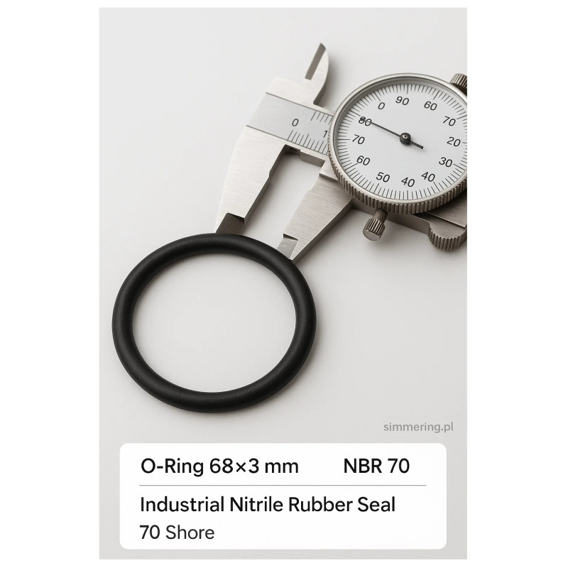 Oring NBR 70 Shore 68×3 mm – pierścień uszczelniający gumowy