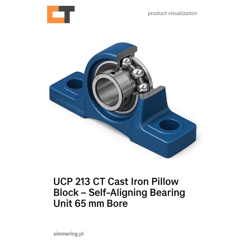 UCP 213 CT – łożysko w bloku UCP 213 CT z mocowaniem na wał 65 mm