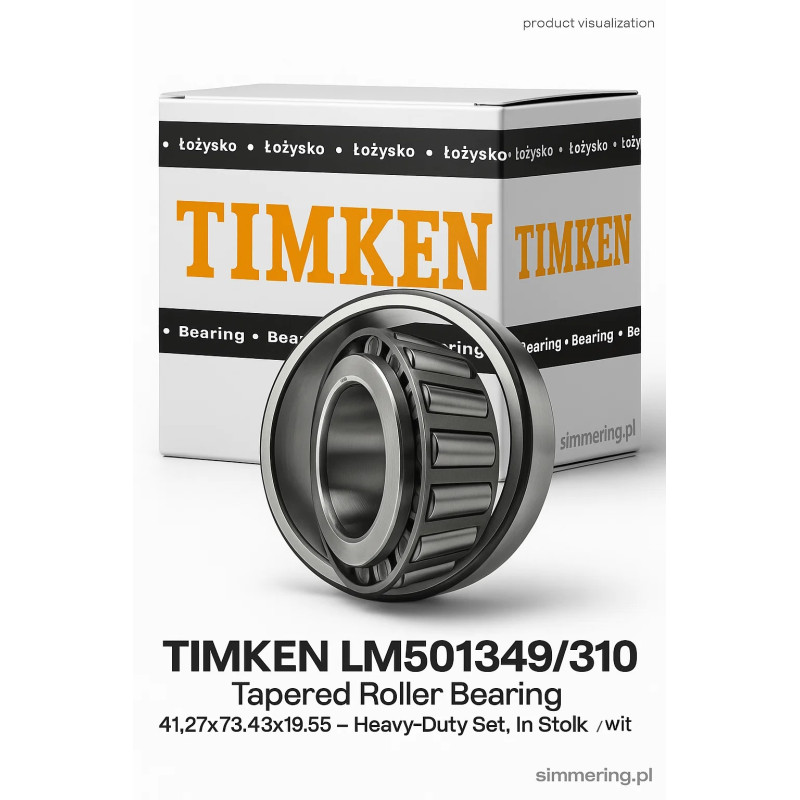 TIMKEN LM501349/310 Tapered Roller Bearing 41.27x73.43x19.55 – Heavy-Duty Set, In Stock with 24h Delivery