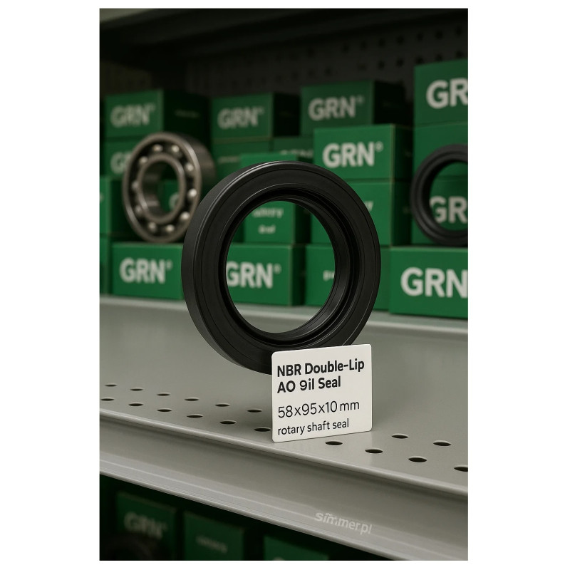 NBR Double‑Lip AO Oil Seal 58×95×10 mm – rotary shaft seal