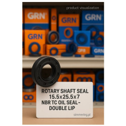 Rotary Shaft Seal 15.5×25.5×7 NBR TC Oil Seal – Double Lip