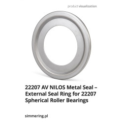 22207 AV NILOS Metal Seal – Uszczelniacz Metalowy do Łożysk Sferycznych o Wysokiej Ochronie