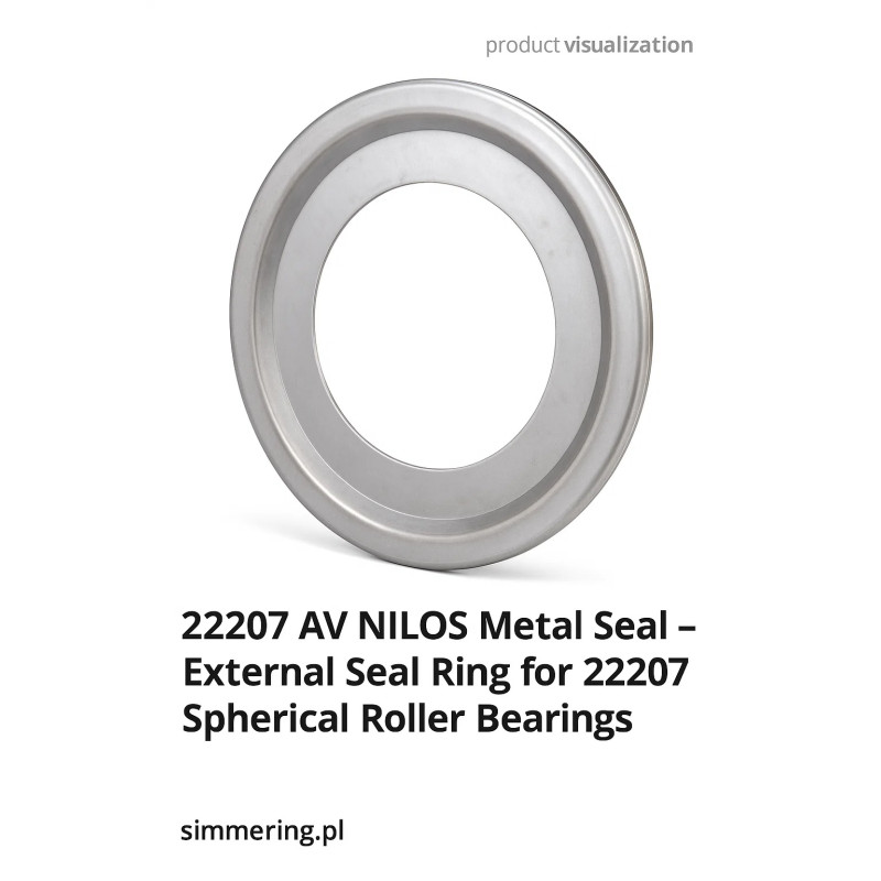 22207 AV NILOS Metal Seal – Uszczelniacz Metalowy do Łożysk Sferycznych o Wysokiej Ochronie