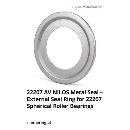 22207 AV NILOS Metal Seal – External Seal Ring for 22207 Spherical Roller Bearings