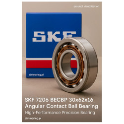 SKF 7206 BECBP 30x62x16 Angular Contact Ball Bearing – High-Performance Precision Bearing