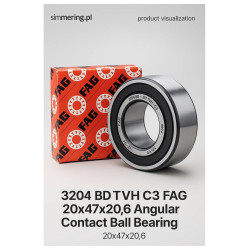 3204 BD TVH C3 FAG 20x47x20,6 Angular Contact Ball Bearing