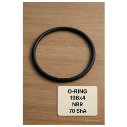 O‑ring 198×4 NBR 70 ShA – pierścień uszczelniający kauczukowy NBR
