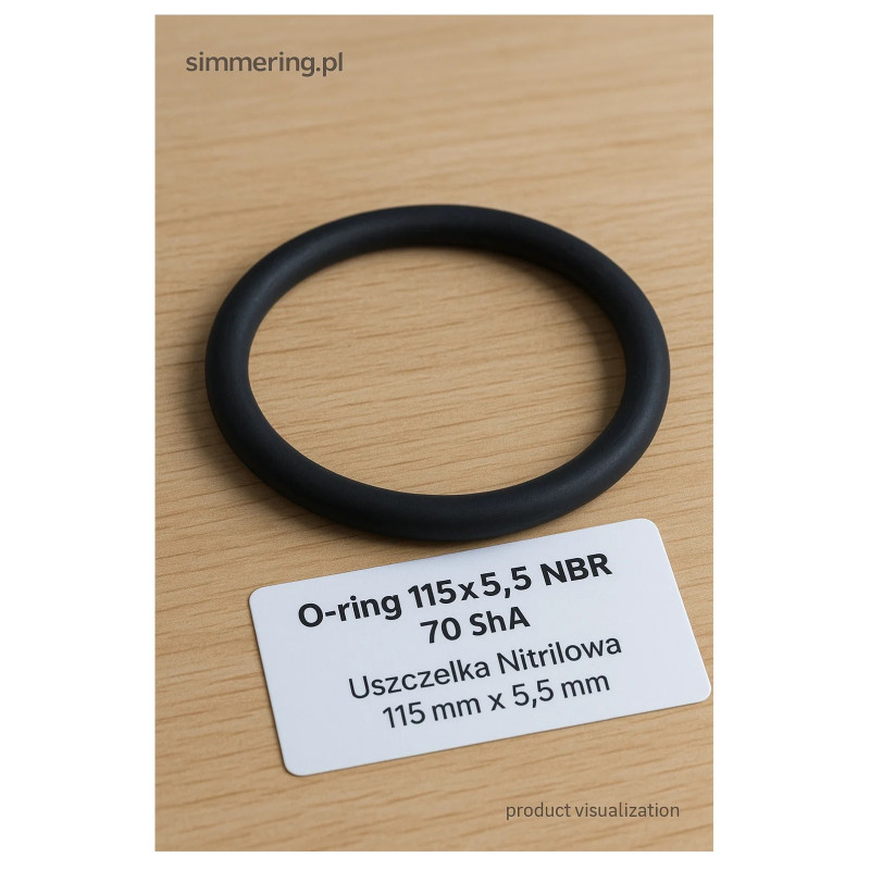 Oring 115x5,5 NBR 70 ShA – Uszczelka Nitrilowa 115 mm x 5,5 mm