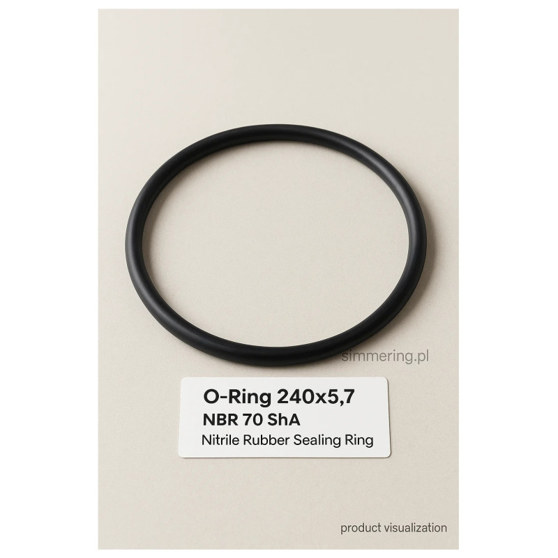 Oring 240x5,7 NBR 70 ShA – Uszczelka Nitrilowa 240 mm x 5,7 mm