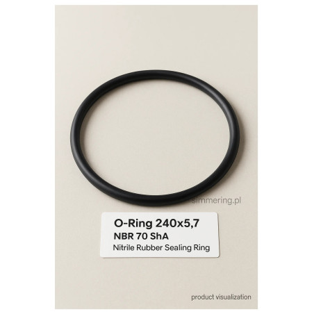 Oring 240x5,7 NBR 70 ShA – Uszczelka Nitrilowa 240 mm x 5,7 mm