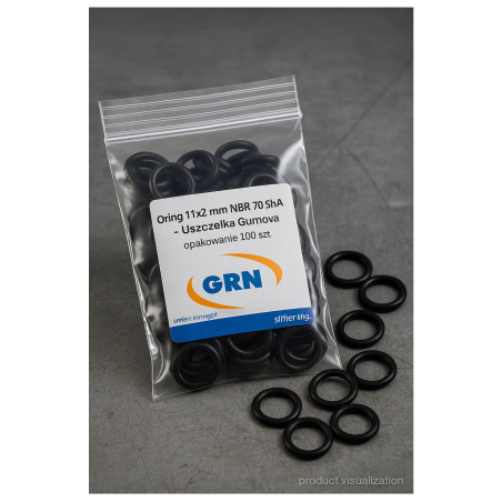 Oring 11x2 mm NBR 70 ShA – Uszczelka Gumowa (opakowanie 100 szt.)