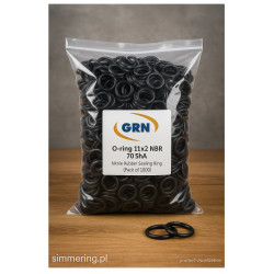 O-ring 11x2 NBR 70 ShA – Uszczelniacz gumowy olejoodporny – 1000 szt.