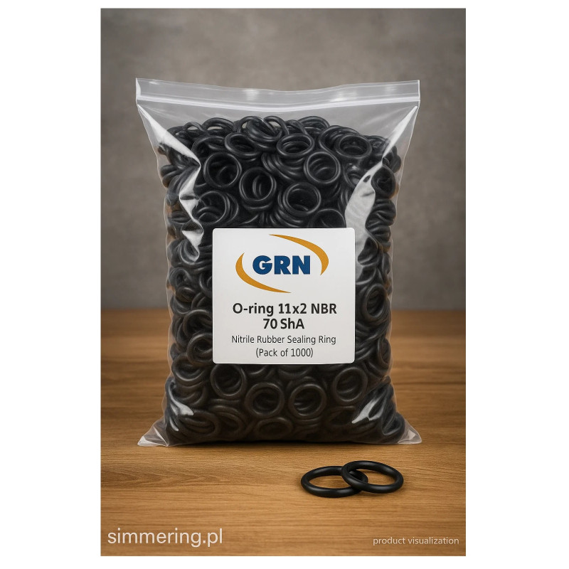 O-ring 11x2 NBR 70 ShA - Nitrile Rubber Sealing Ring (Pack of 1000)