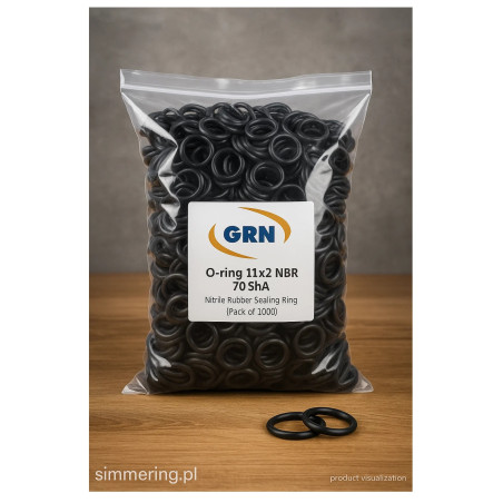 O-ring 11x2 NBR 70 ShA – Uszczelniacz gumowy olejoodporny – 1000 szt.