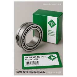 SL01 4916 INA 80x110x30 Łożysko Walcowe