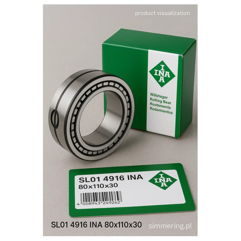 SL01 4916 INA 80x110x30 Cylindrical Roller Bearing