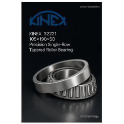KINEX 32221 105×190×50 – Precision Single‑Row Tapered Roller Bearing