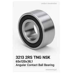 NSK 3213 2RS TNG 65x120x38.1 Angular Contact Ball Bearing