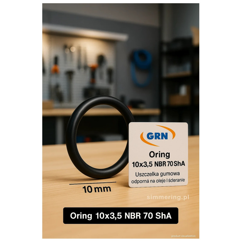 Oring 10x3,5 NBR 70 ShA – Uszczelka gumowa odporna na oleje i ścieranie