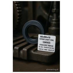 60x80x10 Rotary Shaft Seal CORTECO 01003282 NBR B2 Oil Seal – Transfer Case Seal for CASE IH / MAN / VOLVO / ZF