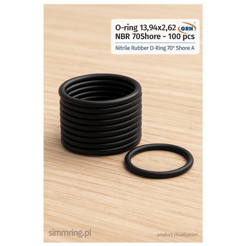 O-ring 13.94×2.62 NBR 70Shore – 100 pcs | Nitrile Rubber O-Ring 70° Shore A