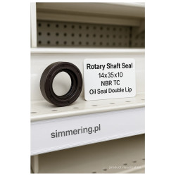 Simmering NBR 14x35x10 AO – Uszczelniacz Dwuwargowy AO – Wysoka Odporność na Oleje i Temperatury