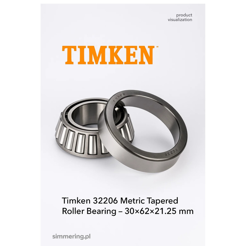 Timken 32206 Metric Tapered Roller Bearing – 30×62×21.25 mm