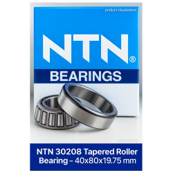 NTN 30208 Tapered Roller Bearing – 40x80x19.75 mm