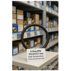 O‑Ring FPM 154.23×5.7 mm – High‑Temperature Fluoroelastomer Seal