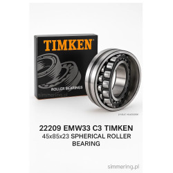 22209 EMW33 C3 TIMKEN 45x85x23 Spherical Roller Bearing