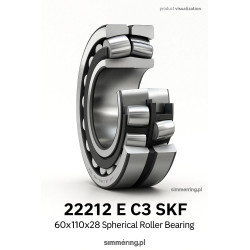 Łożysko baryłkowe 22212 E C3 SKF 60×110×28 mm