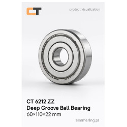 6212 ZZ CT Deep Groove Ball Bearing 60x110x22 mm – Double Shielded