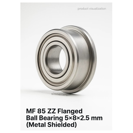 MF 85 ZZ Flanged Ball Bearing 5×8×2.5 mm (Metal Shielded)