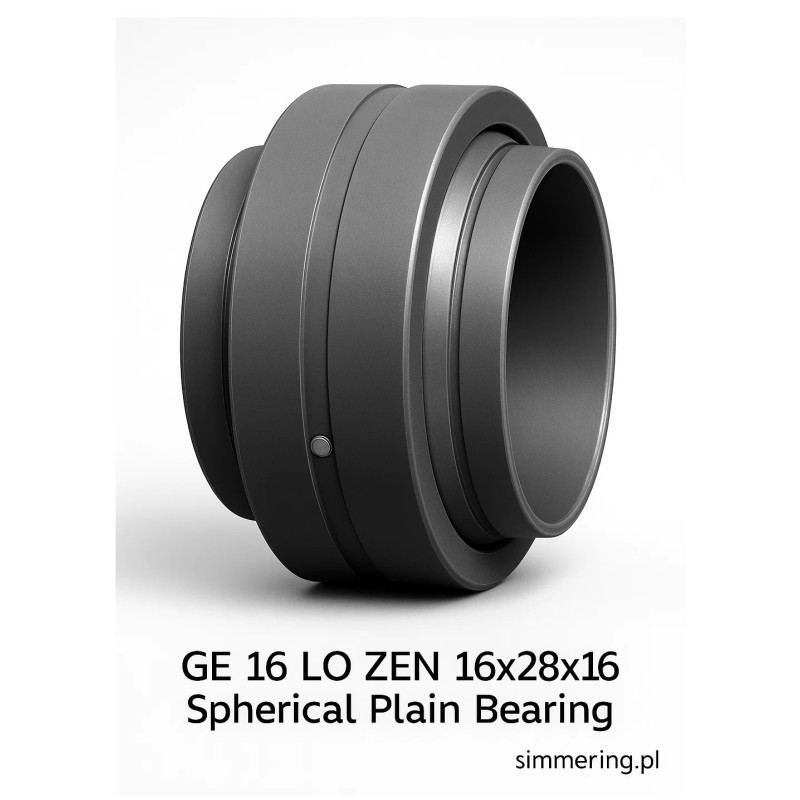 GE 16 LO ZEN – łożysko ślizgowe sferyczne 16×28×16 mm